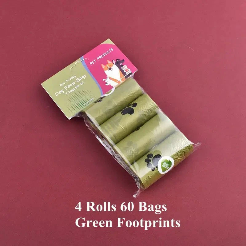 Eco-Friendly Scented Dog Poop Bags - Biodegradable Dog Waste Bags with Dispenser 4 PRINTED ROLLS - Dog Store Online