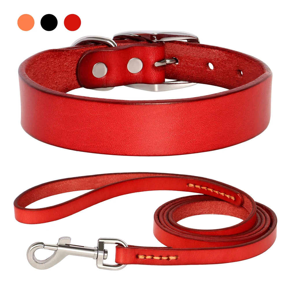 Adjustable_Leather_Dog_Collar_Leash_Set_showcase_image