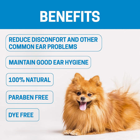 All Natural Dog Ear Cleaner - 8 oz - Romekin USA Corp benefits