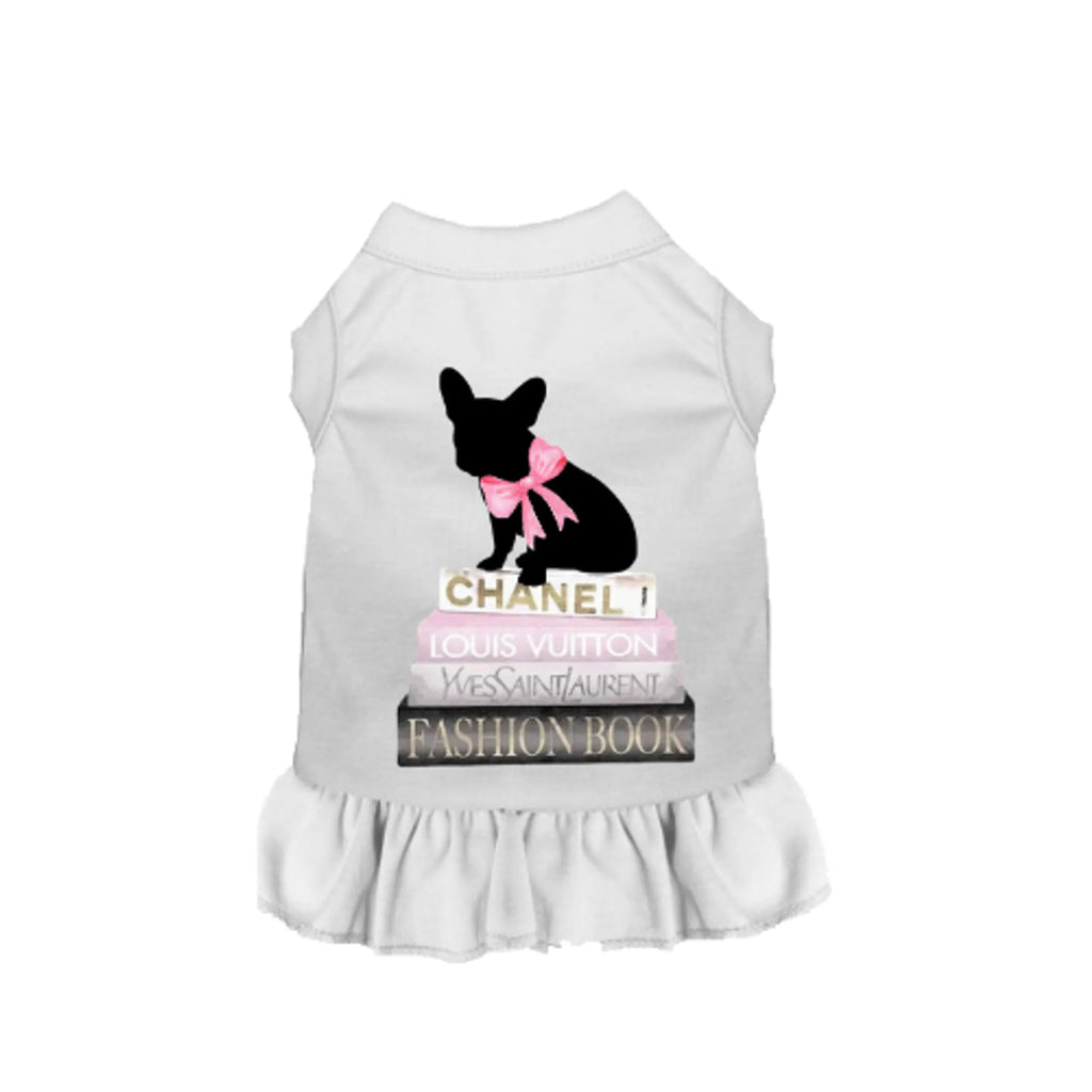 All of My Favorite Things Dog Dress - Bark Fifth Avenue white