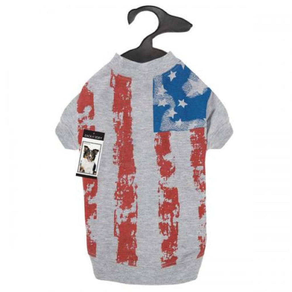 Americas Pup Flag Print Tee for Dogs - Zack & Zoey