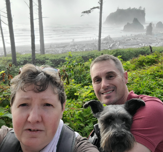 Andrea Brad and Rocco on west coast