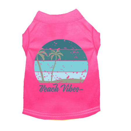 Beach Vibes Dog Shirt - Bark Fifth Avenue pink