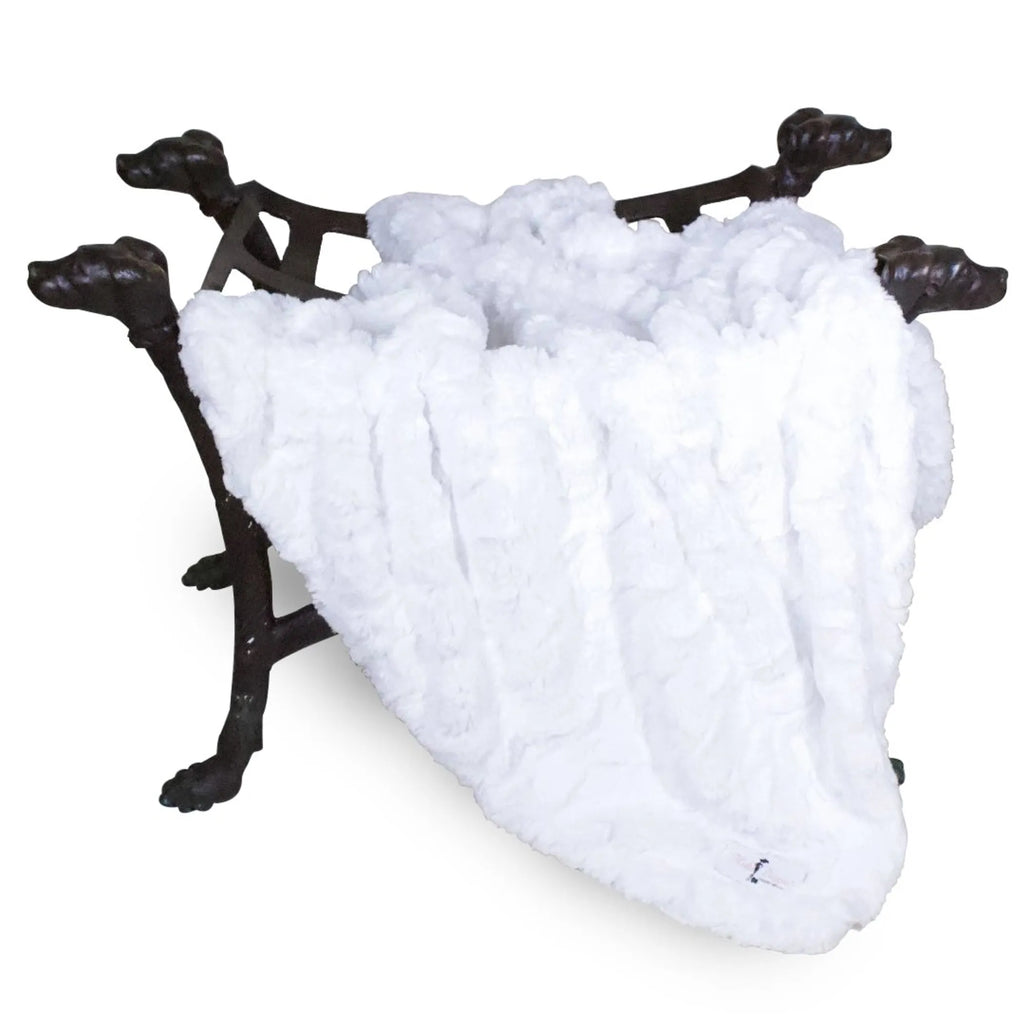 Bella Dog Blanket - Hello Doggie white