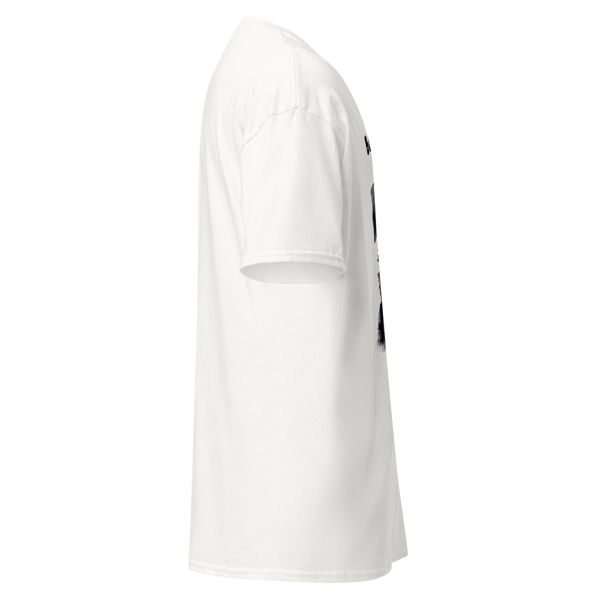 "Belly Rub King" Schnauzer Graphic T-Shirt side 2