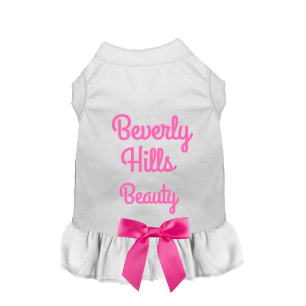 Beverly Hills Beauty Dog Dress - Bark Fifth Avenue white