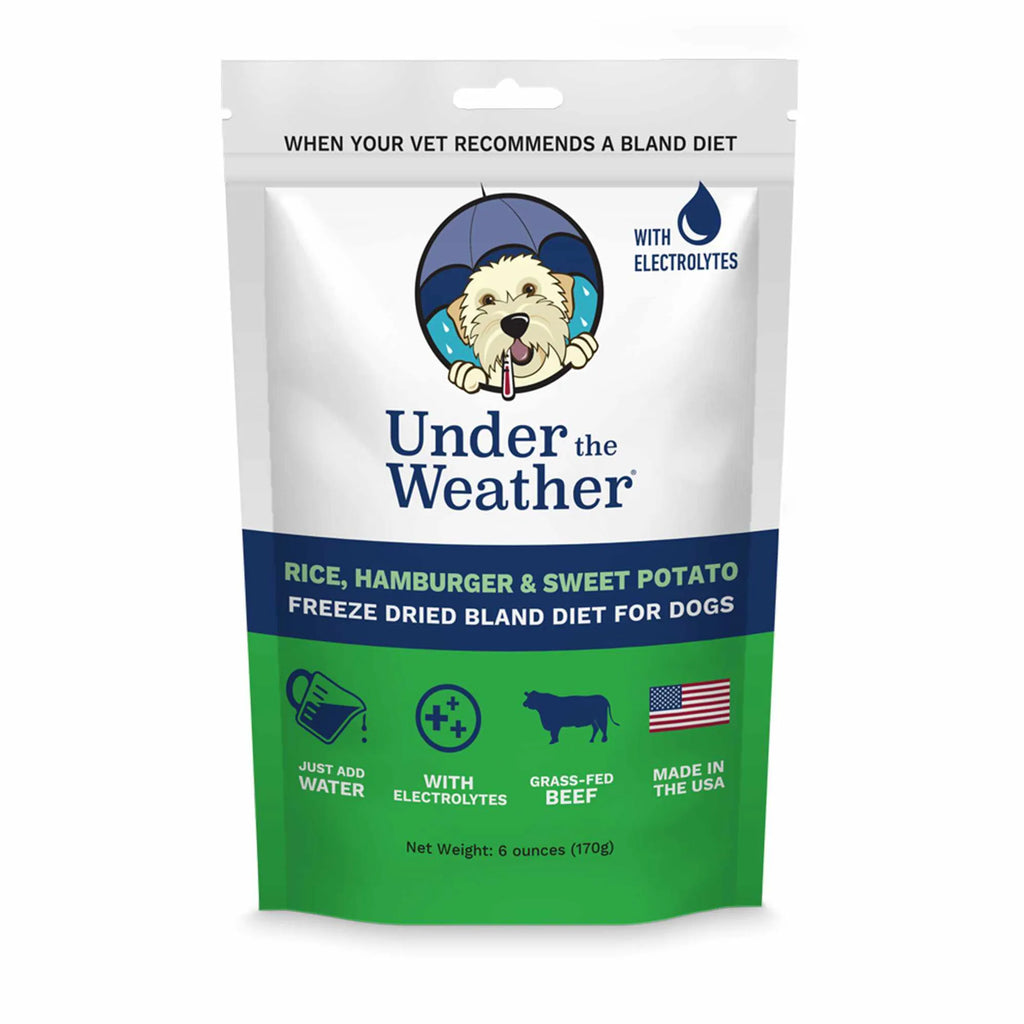 Bland Diet for Dogs - Hamburger, Rice & Sweet Potato with Electrolytes - Under the Weather