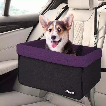Booster Seats for Cars with Seat Belt for up to 24lbs Dogs - Jespet purple