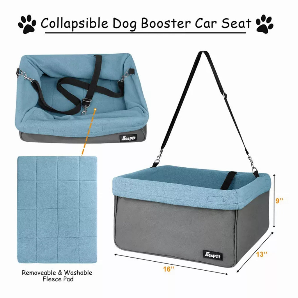 Booster Seats for Cars with Seat Belt for up to 24lbs Dogs - Jespet sizing