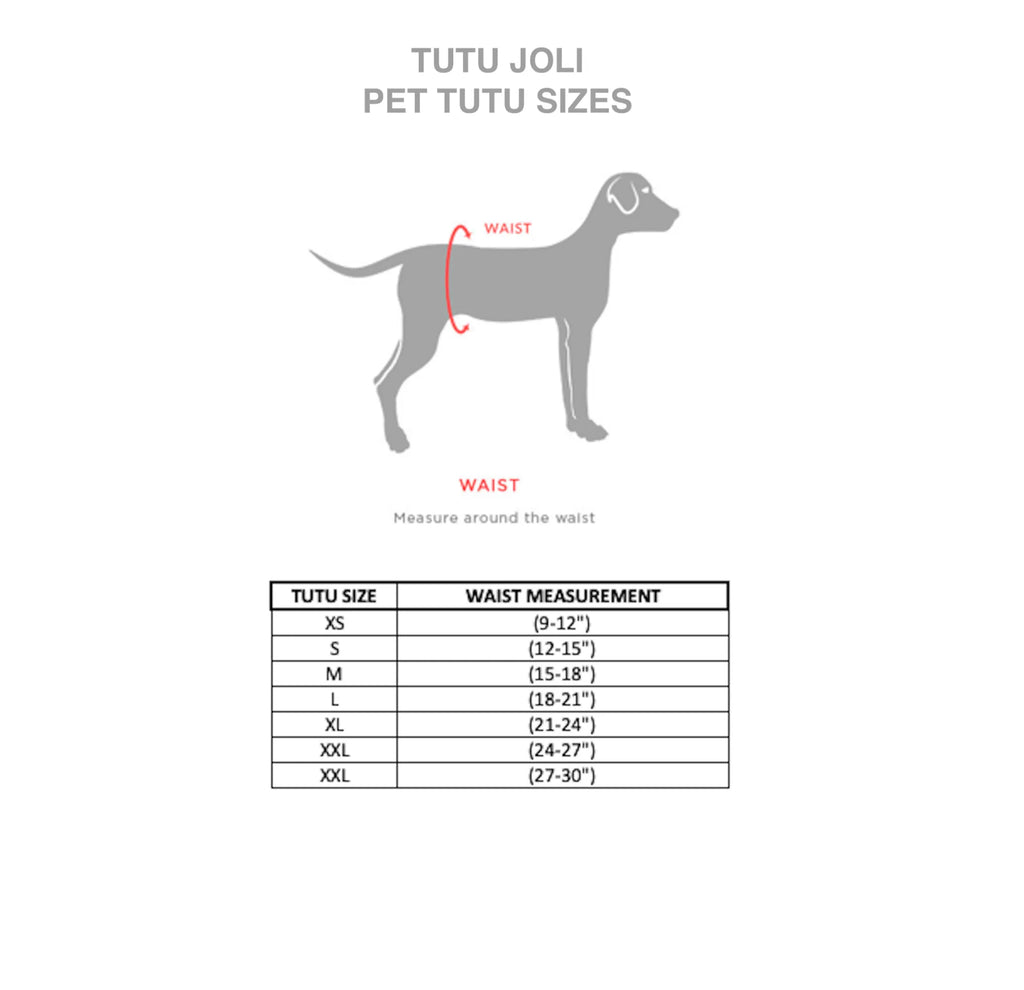Bridal Tutu Skirt for Dogs - Tutu Joli size