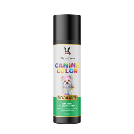 Canine Color shampoo bottle for dogs on a white background