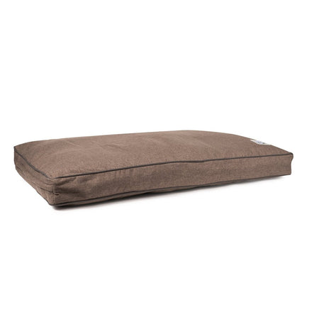 Brown pet bed on a white background