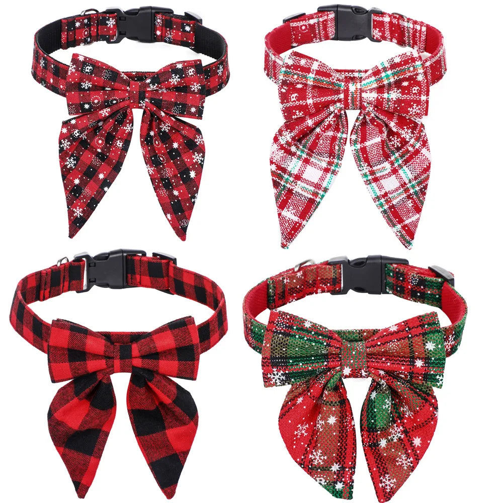 Christmas_Dog_Collars_with_Detachable_Bow_showcase_image