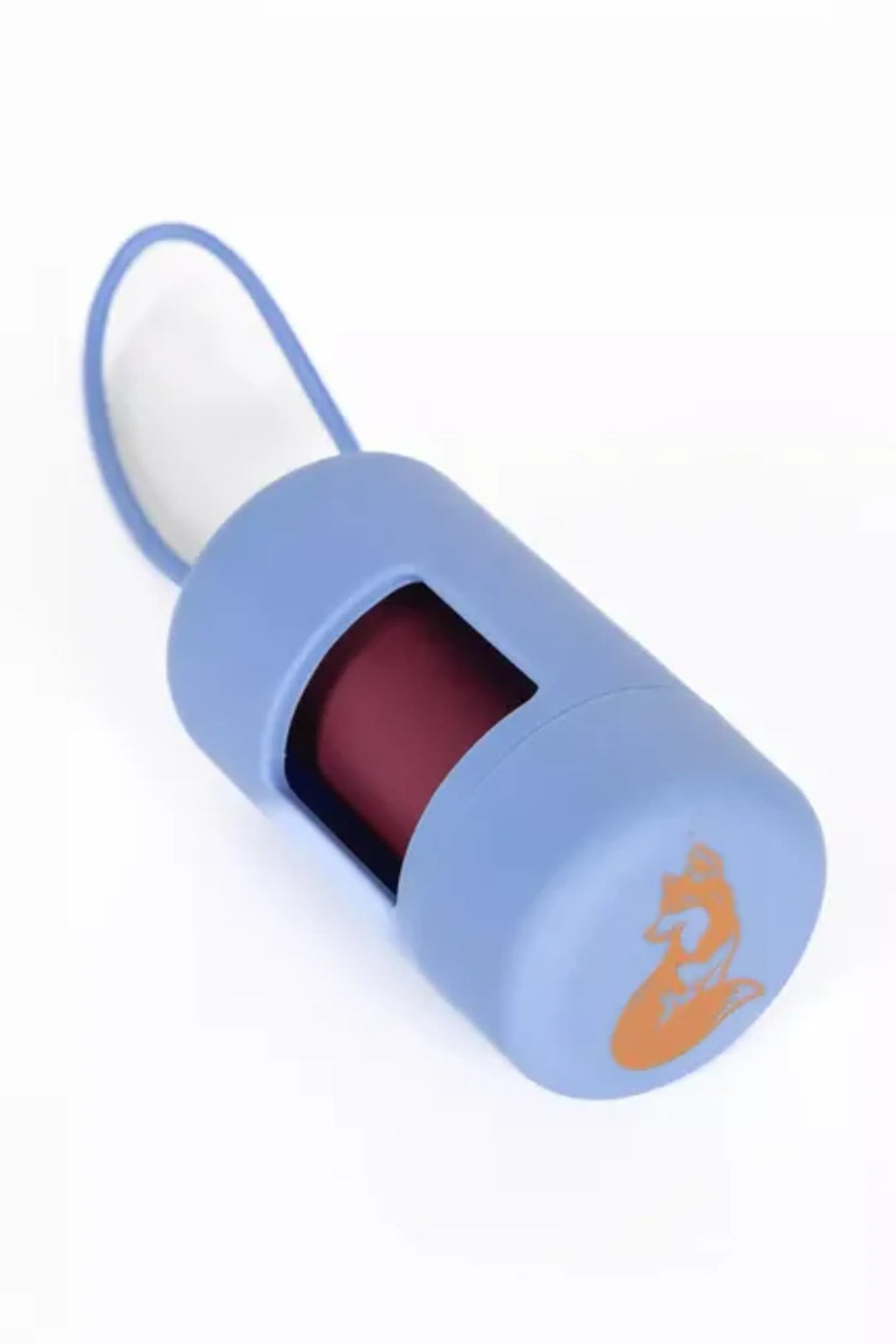 Cornflower Blue Waste Bag Dispenser for Dogs - Aria the Fox bottom