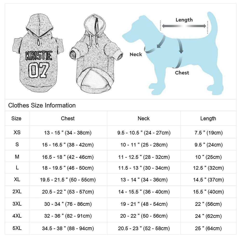 Custom_Dog_Hoodies_sizing_chart