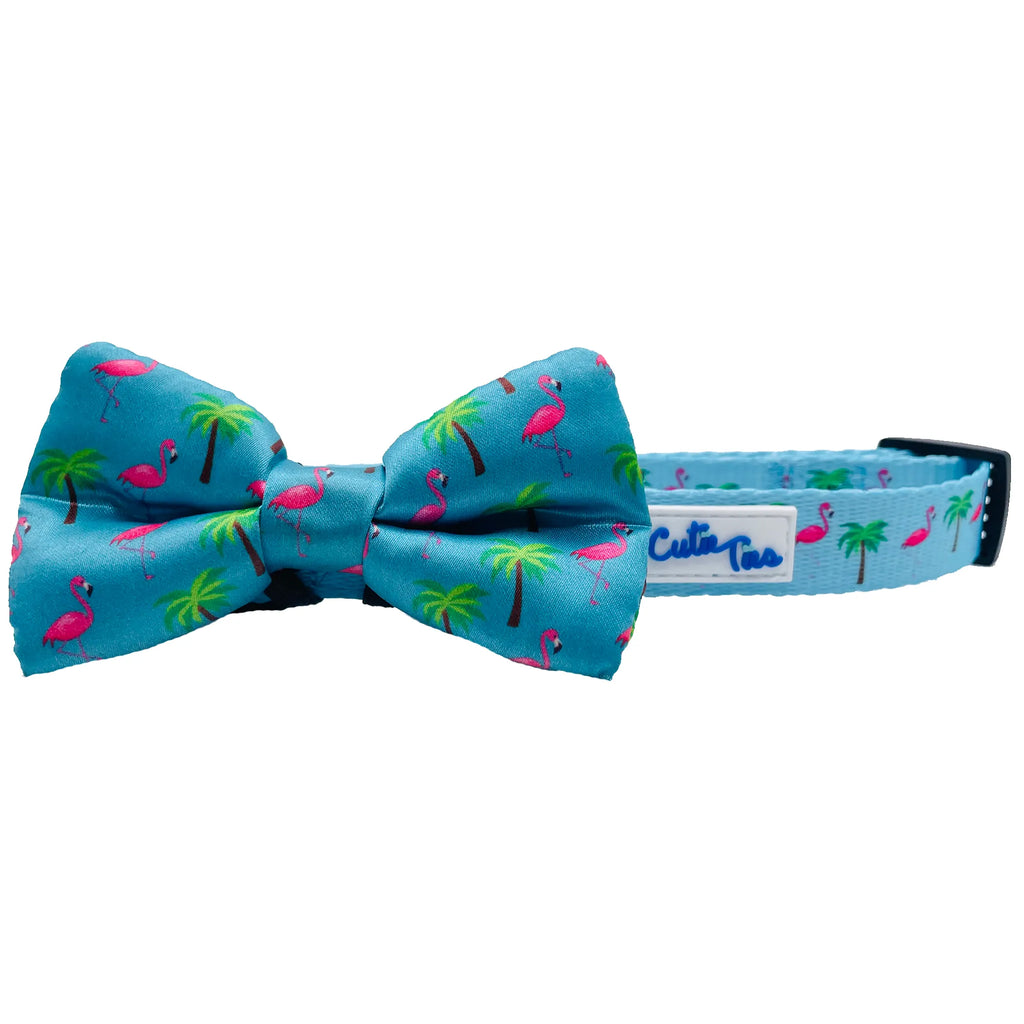 Delightfully Fun Patterns Dog Bow Tie - Cutie Ties miami vice