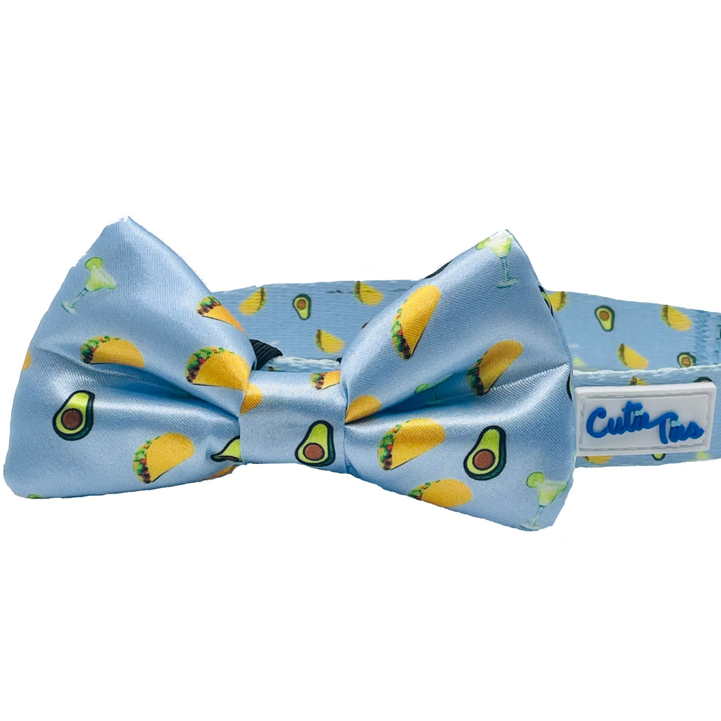 Delightfully Fun Patterns Dog Bow Tie - Cutie Ties taco tuesday