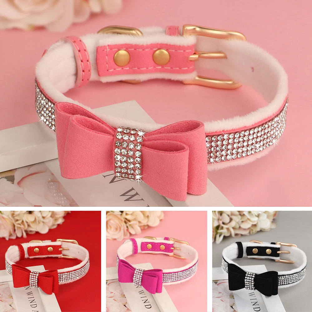 Dog_Leather_Collar_with_Rhinestone_Bowtie_showcase_image