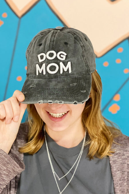 Dog Mom Ball Cap for Dog Enthusiasts - Ellison + Young front view on woman