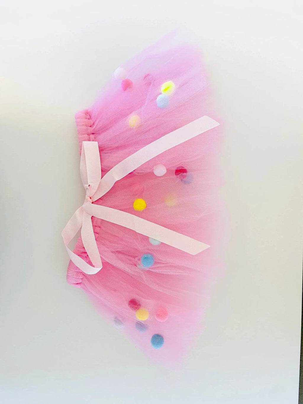 Dog Tutu Skirt in Pink Pom Pom Design - Tutu Joli 2nd view