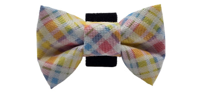 Easter Dog Bow Tie – Festive Spring Style with Secure Velcro Clip