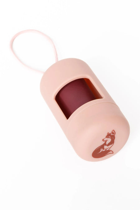 English Rose Waste Bag Dispenser for Dogs - Aria the Fox on bottom