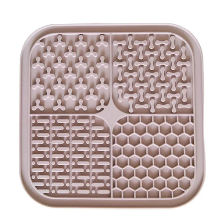 Silicone mat with various patterns on a white background