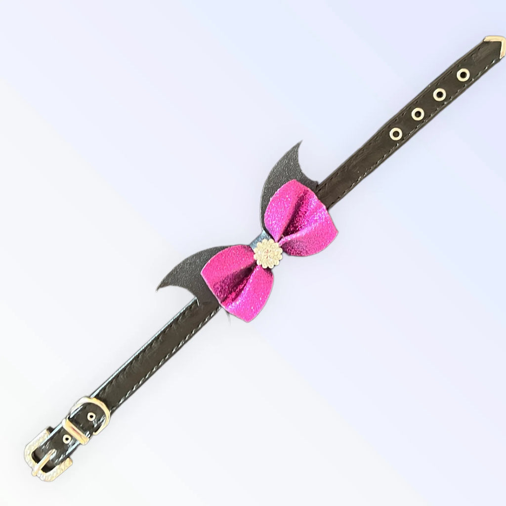 Fa-BOO-lous Bat Collar for Dogs - Bark Fifth Avenue on collar 2