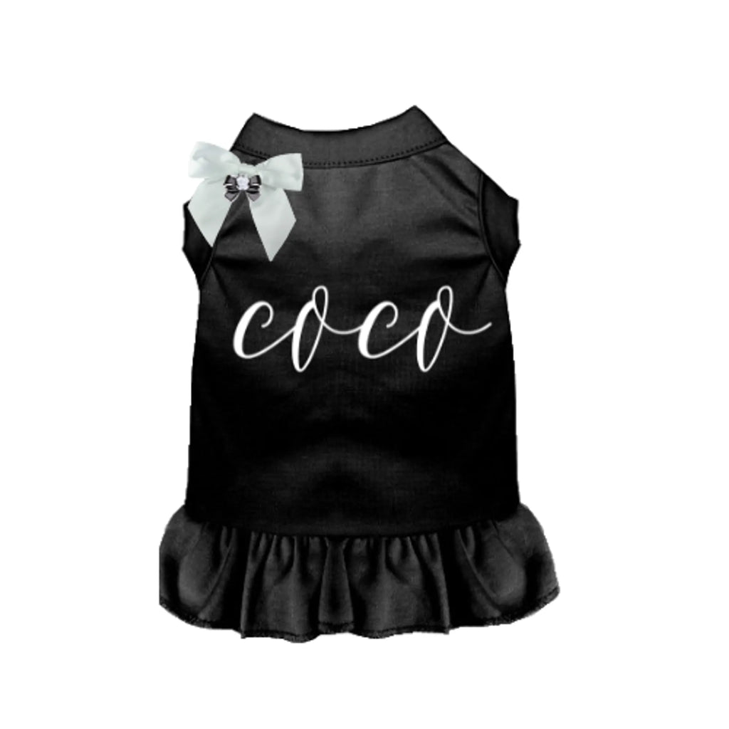 Fancy Coco Dog Dress - Bark Fifth Avenue black