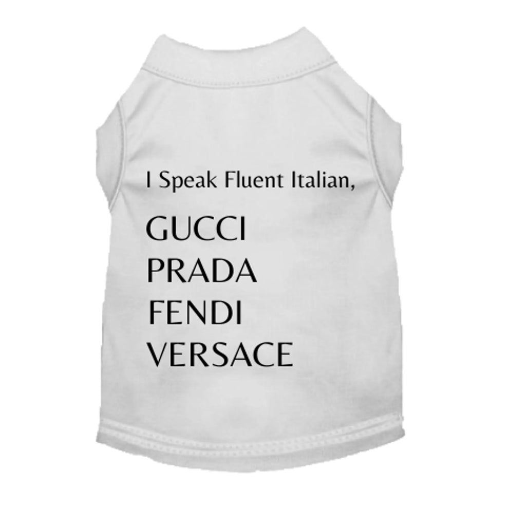 Fluent in All Designer Styles Dog Shirt - Bark Fifth Avenue