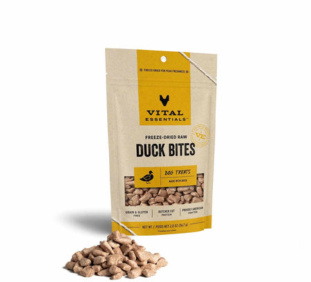 Freeze-Dried Duck Bites Dog Treats - Vital Essentials(R)