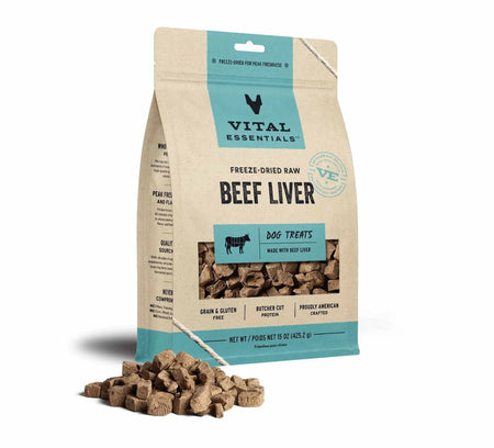 Freeze-Dried Raw Beef Liver Dog Treats - Vital Essentials®