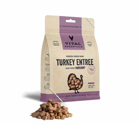 Freeze-Dried Raw Turkey Entree Mini Nibs Dog Food -  Vital Essentials®