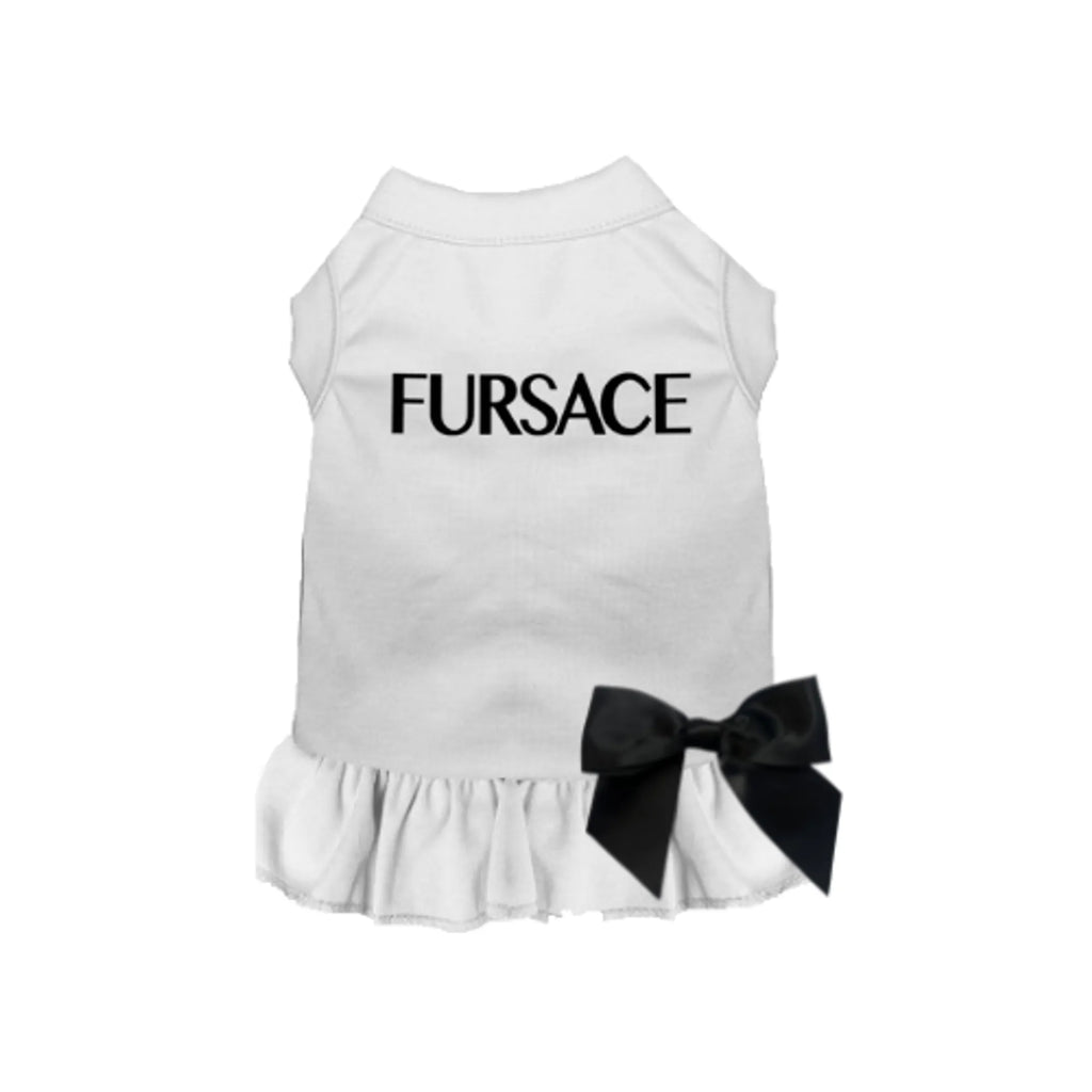 Fursace Dog Dress - Bark Fifth Avenue white