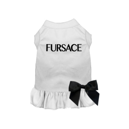 Fursace Dog Dress - Bark Fifth Avenue white