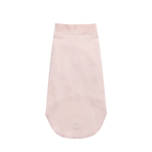Pink baby swaddle on a white background