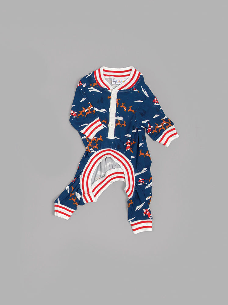 Children's onesie with airplane pattern on a gray background