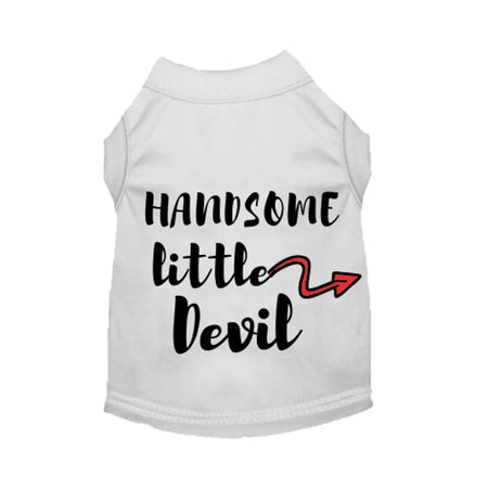 Handsome Little Devil Dog Shirt- Bark Fifth Avenue white