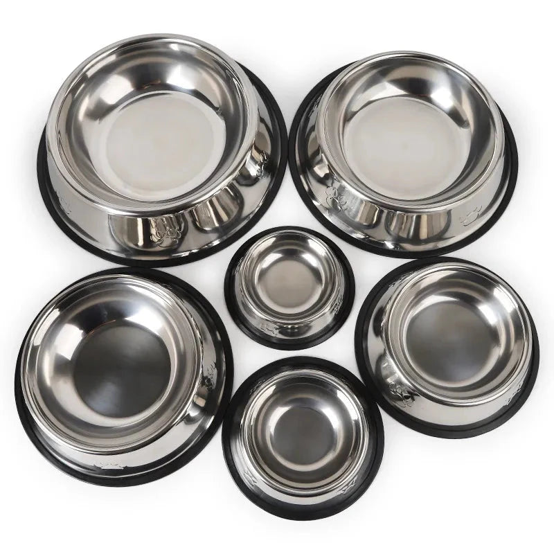 Quality Paw Skidproof Stainless Steel Dog Bowl - Anti-Ant Design, 6 Sizes Available - Dog Store Online