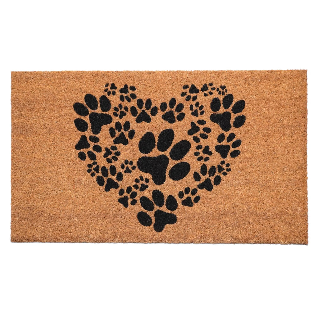 Heart Dog Paws Doormat - Calloway Mills 2nd