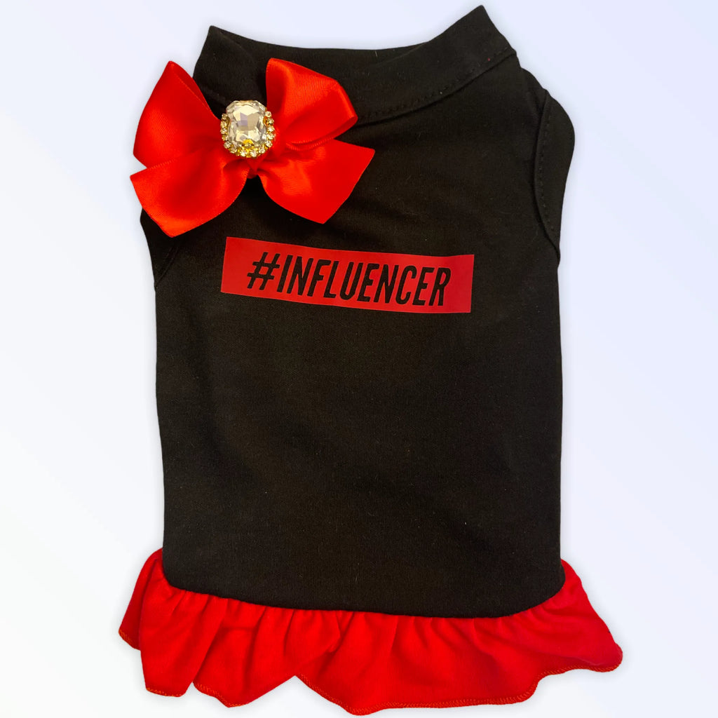 #INFLUENCER Dog Dress in Red and Black - Bark Fifth Avenue