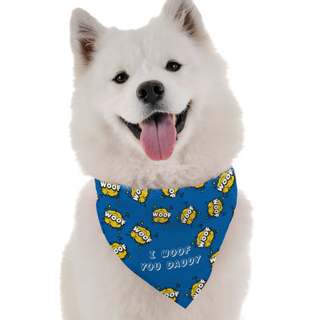 "I Woof You Daddy" Dog Bandana - Bandoggies
