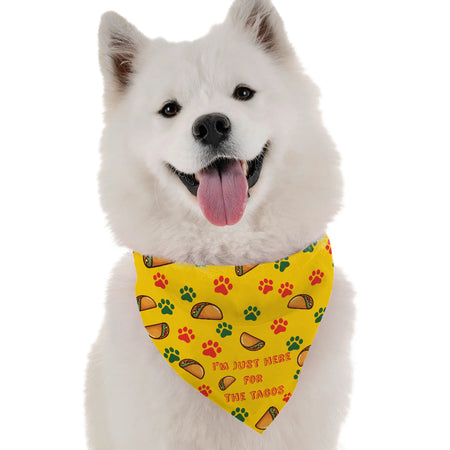 "I'm Just Here for the Tacos Dog" bandana -  Bandoggies