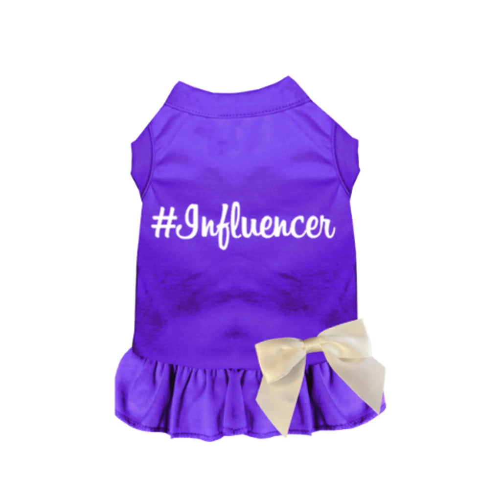 #Influencer Dress for Dogs - Bark Fifth Avenue purple