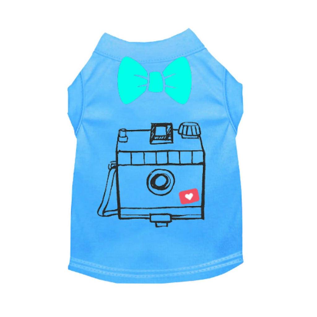 Let's Take a Selfie Dog Shirt - Bark Fifth Avenue blue