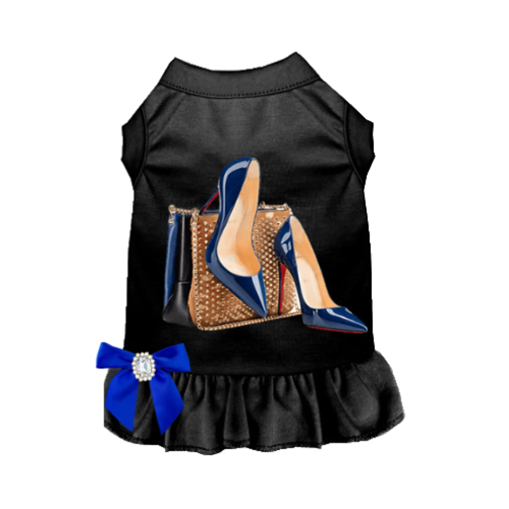 Loubarkin Royal Blue Shoes Dress for Dogs - Bark Fifth Avenue