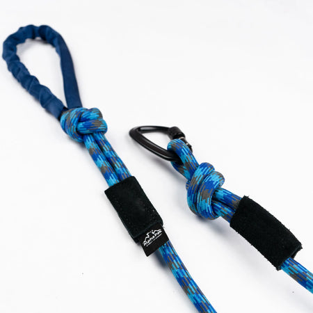Massif (Blue) 10MM Kernmantle Rope Dog Leash - AlphaPak closeup