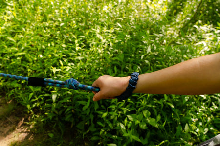 Massif (Blue) 10MM Kernmantle Rope Dog Leash - AlphaPak handle