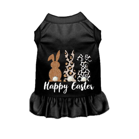 Mink PomPom Bunny Tail Dress for Dogs - Bark Fifth Avenue black