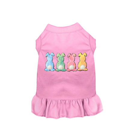 Mink PomPom Bunny Tail Dress for Dogs - Bark Fifth Avenue pink